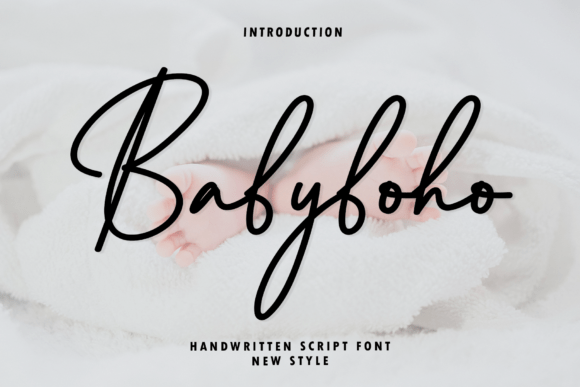 Babyboho: Modern Elegance in Handwritten Script