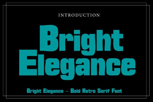 Bright Elegance: A Groovy Display Serif for Bold Designs