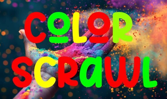 Color Scrawl: A Bold Display Typeface for Joyful Design