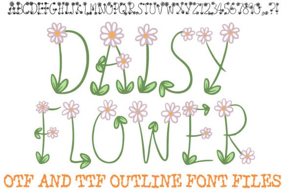 Daisy Flower: A Whimsical Font for Creative Designs