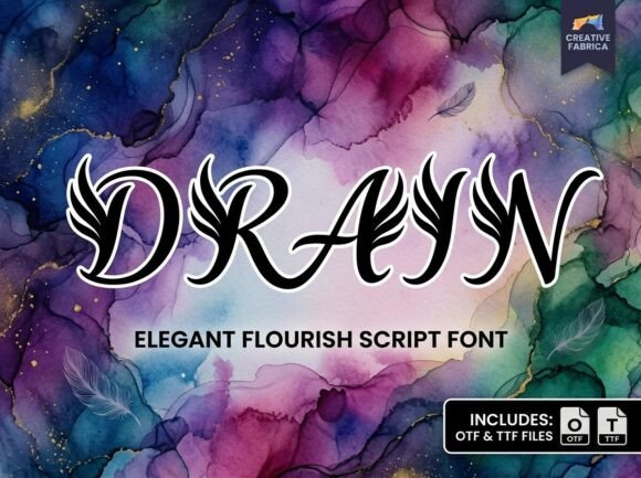 Drain: An Ethereal Font for Visual Storytelling