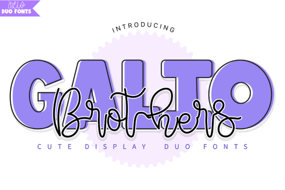 Galio Brothers Duo: A Font for Fun, Modern Designs