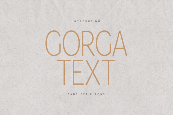 Gorga Text: A Typeface for Confident Simplicity