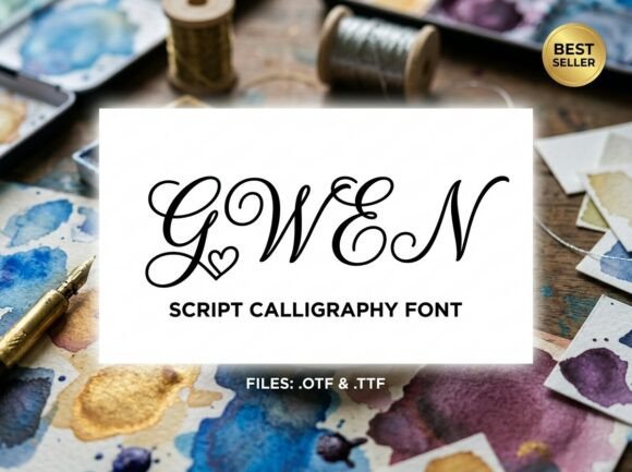 Gwen: A Decorative Font for Bold, Artistic Headlines