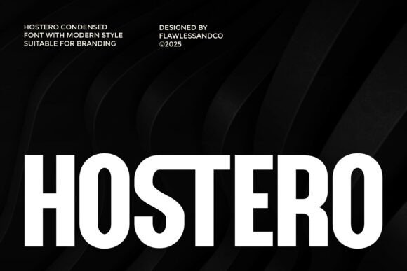 Hostero: The Sleek Sans-Serif for Modern Branding