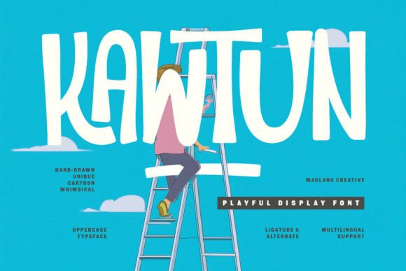 Kawtun: A Hand-Drawn Font for Whimsical Projects