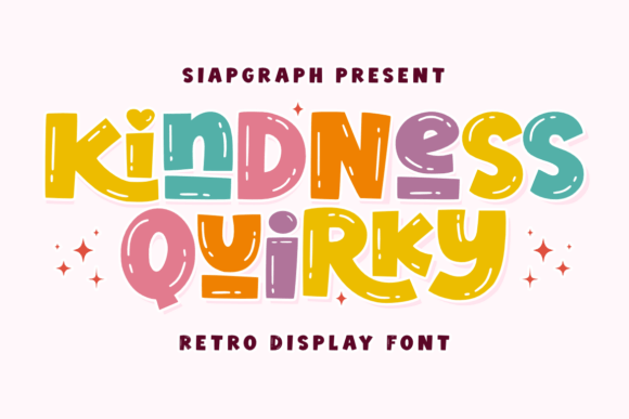Kindness Quirky: A Playful Retro Display Font