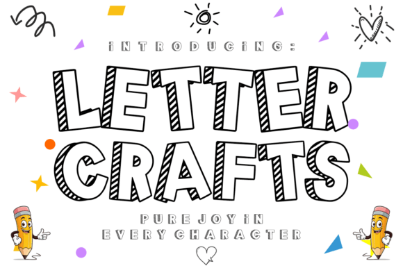 Letter Crafts: A Playful Font for Creative Projects
