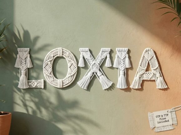 Loxia: A Stunning Decorative Display Typeface for Bold Creatives