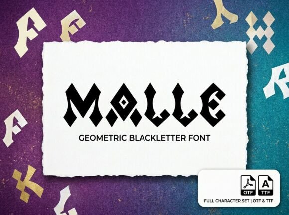 Malle: A Decorative Display Font for Distinctive Design