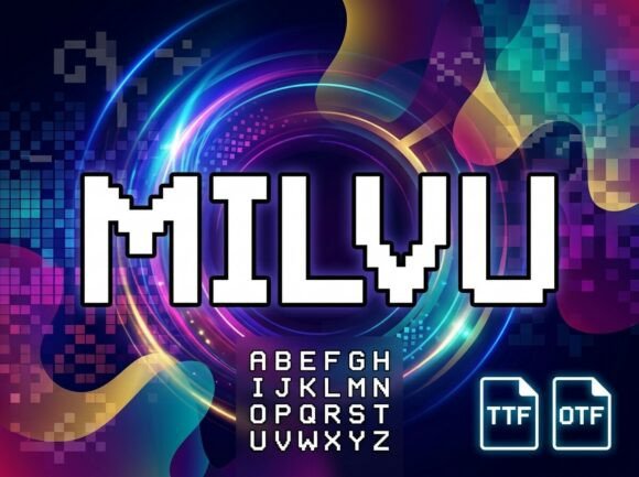 Milvu: A Decorative Display Typeface for Impactful Design