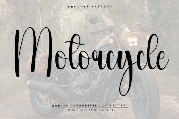 Motorcycle: A Sophisticated Script Font for Autumn Elegance