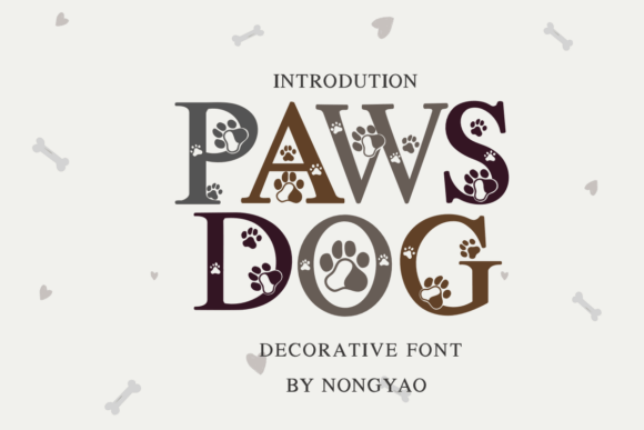 Paws Dog: A Playful Decorative Font for Creative Projects