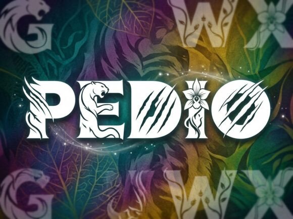 Pedio: A Bold Decorative Display Typeface for Impactful Designs