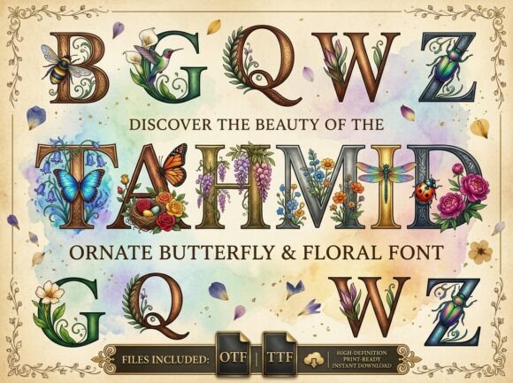 Tahmid: Nature's Artistry Meets Modern Typography