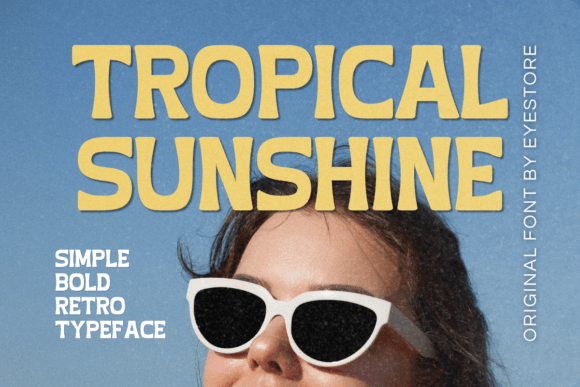 Tropical Sunshine: Your Go-To Retro Font for Summer Projects