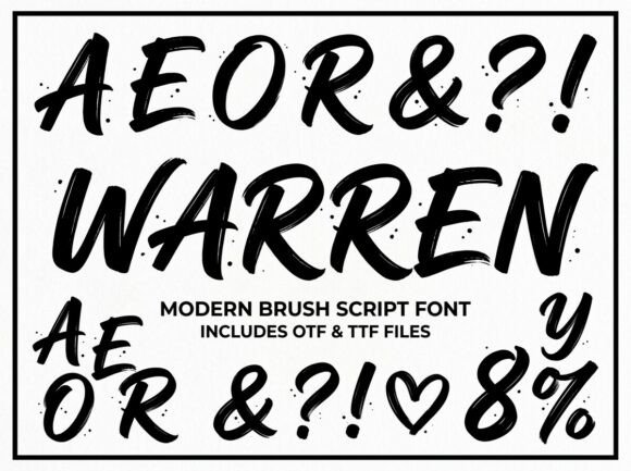Warren: A Bold Display Typeface for Striking Designs